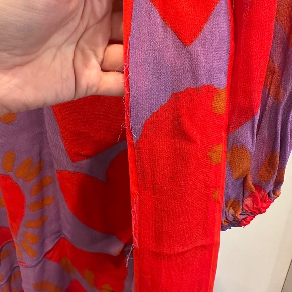 FARM Rio Wild Hearts Layered Midi Dress In Multi - Picture 4 of 5